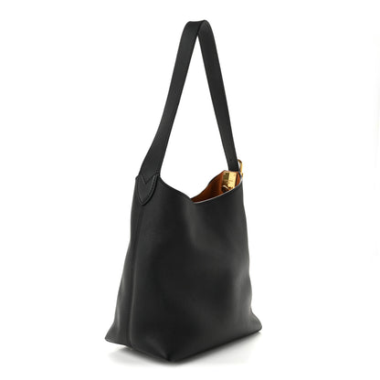 Louis Vuitton Grained Calfskin Low Key Hobo PM Black 4 of 11