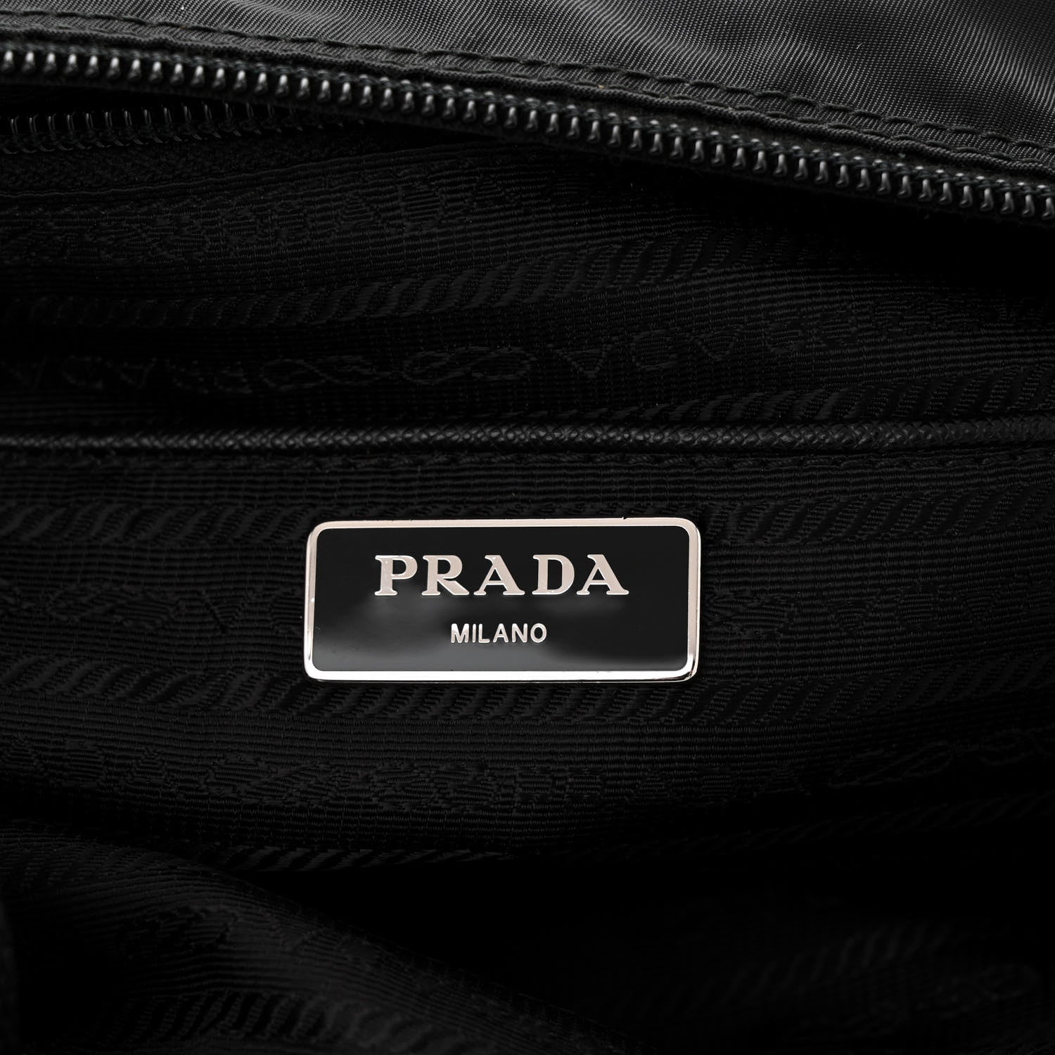 Prada Tessuto Nylon Messenger Bag Black 6 of 10