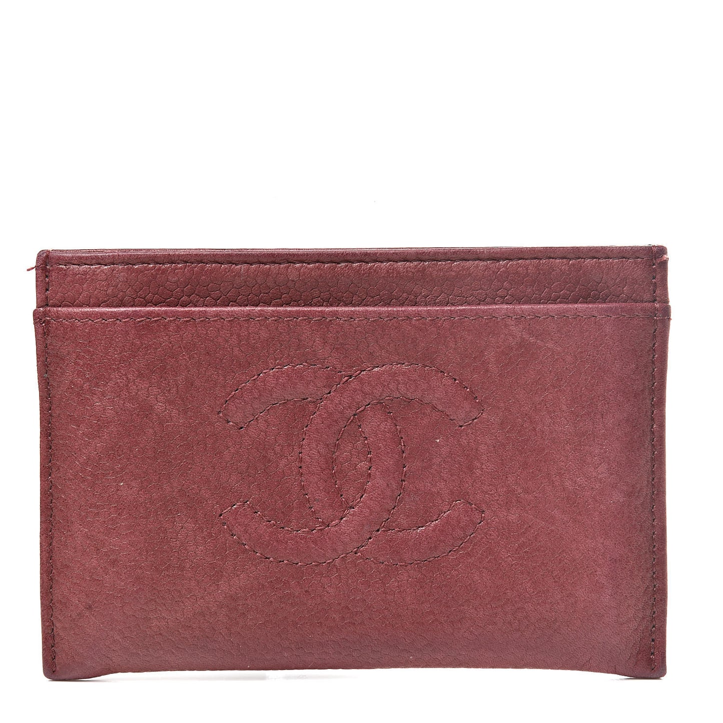 Caviar Timeless CC Card Holder Bordeaux