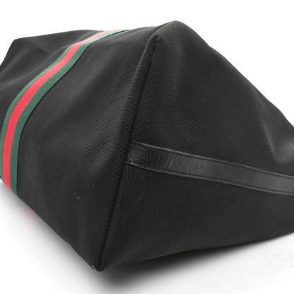 Gucci Techno Canvas Web Duffle Black 9 of 11