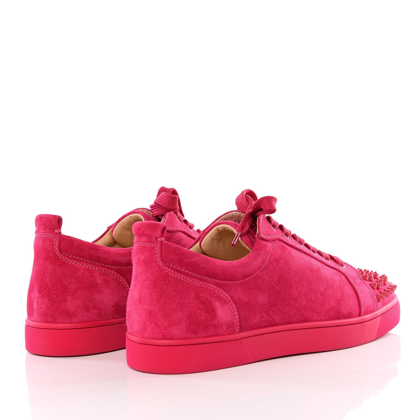 Veau Velours Louis Junior Spikes Flat Sneakers 41 Rosa
