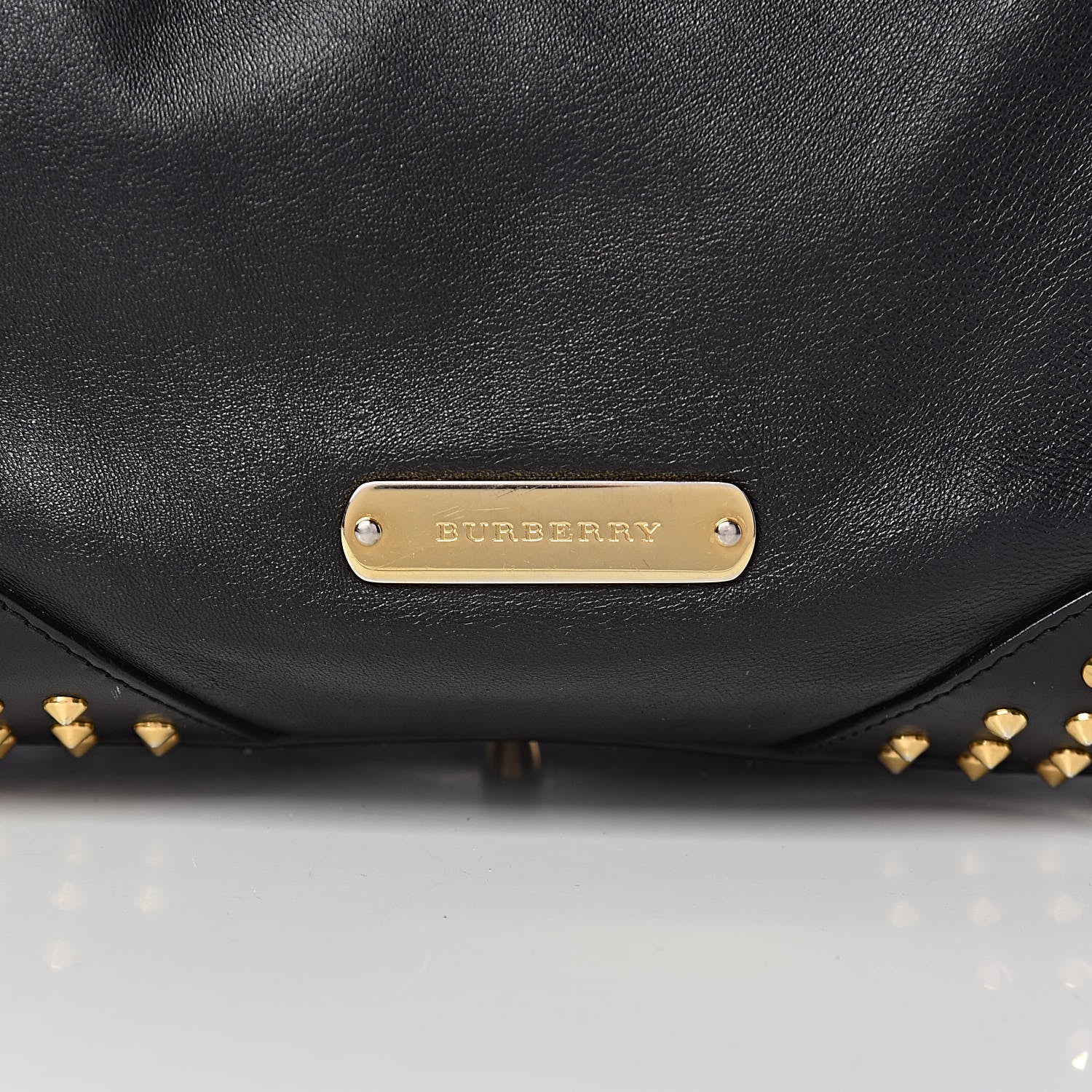 Burberry Lambskin Bridle Studs Small Canterbury Tote Black 16 of 16