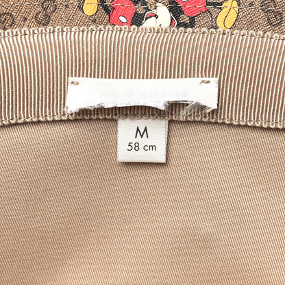 Gucci X DISNEY Mini Vintage GG Supreme Monogram Mickey Mouse Trent Bucket Hat M Beige Ebony Yellow 6 of 8