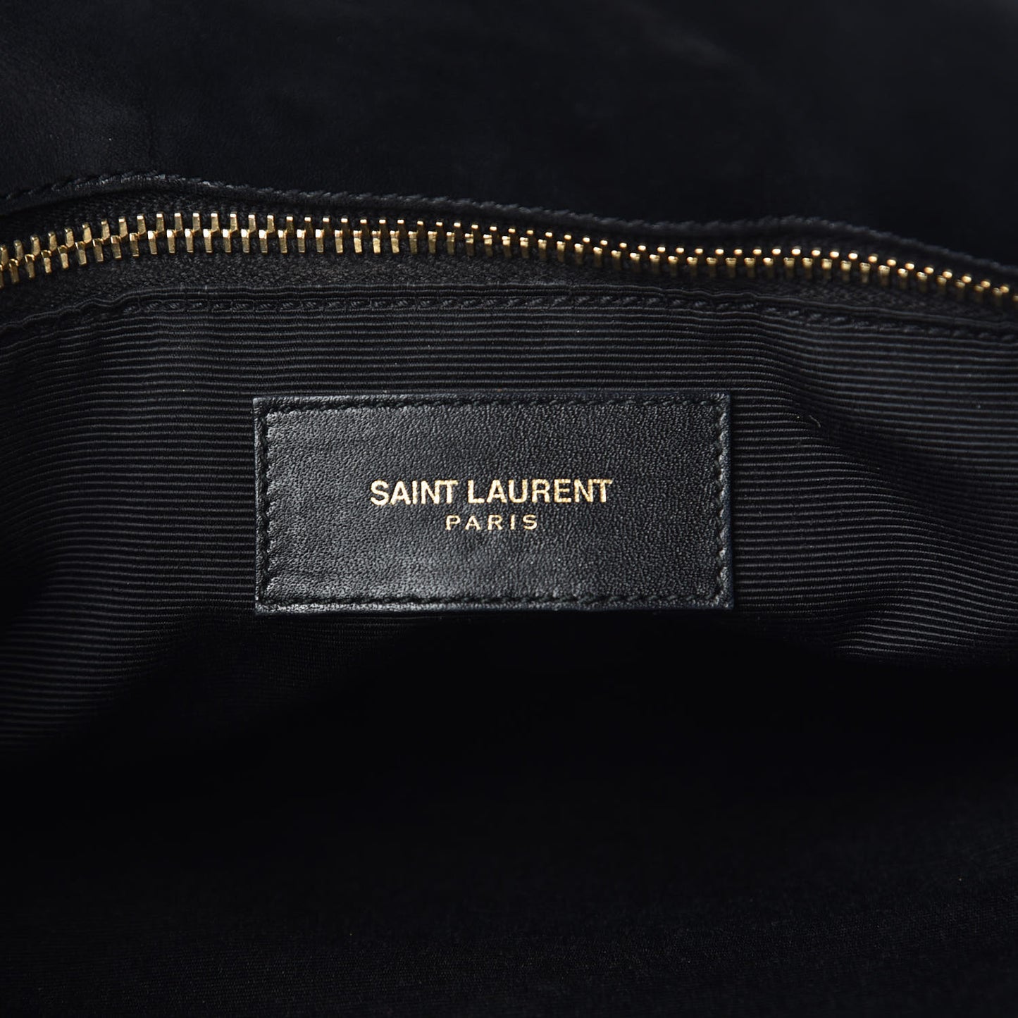 Lambskin Matelasse Chevron Monogram Shopping Bag Black