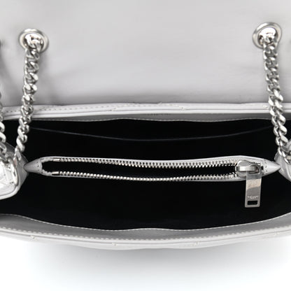 Saint Laurent Calfskin Y Quilted Monogram Small Loulou Chain Satchel Granite 4 of 9