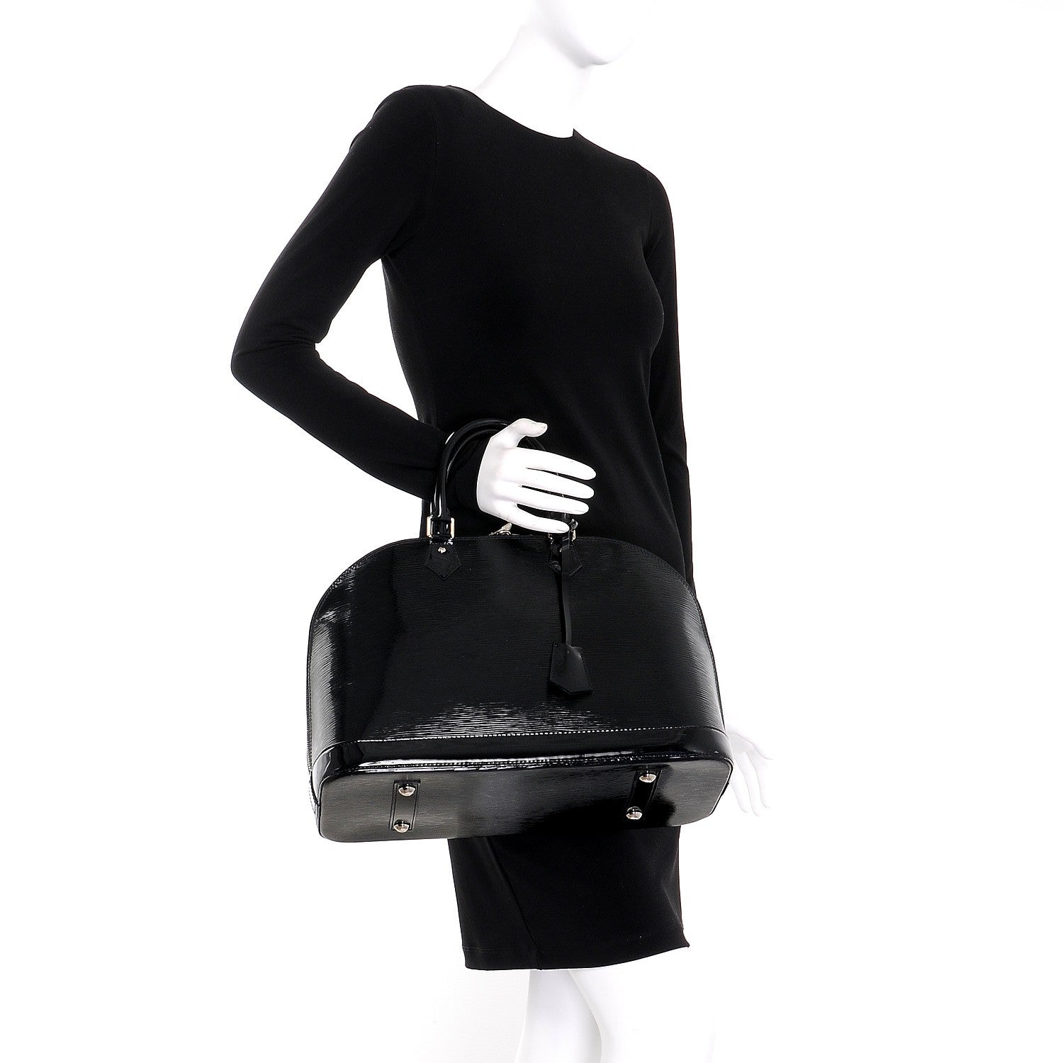 Louis Vuitton Electric Epi Alma MM Black 2 of 8