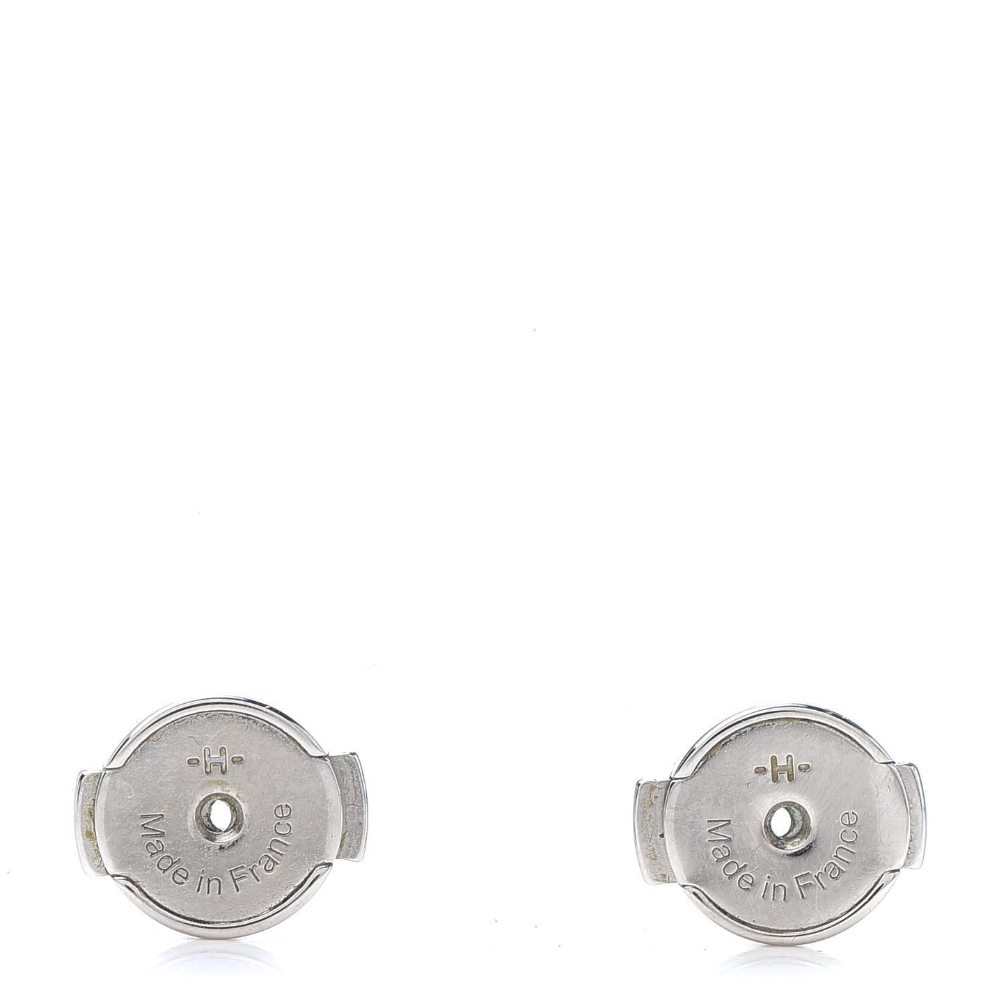 Palladium Lacquered Pop H Earrings Bleu Paradis