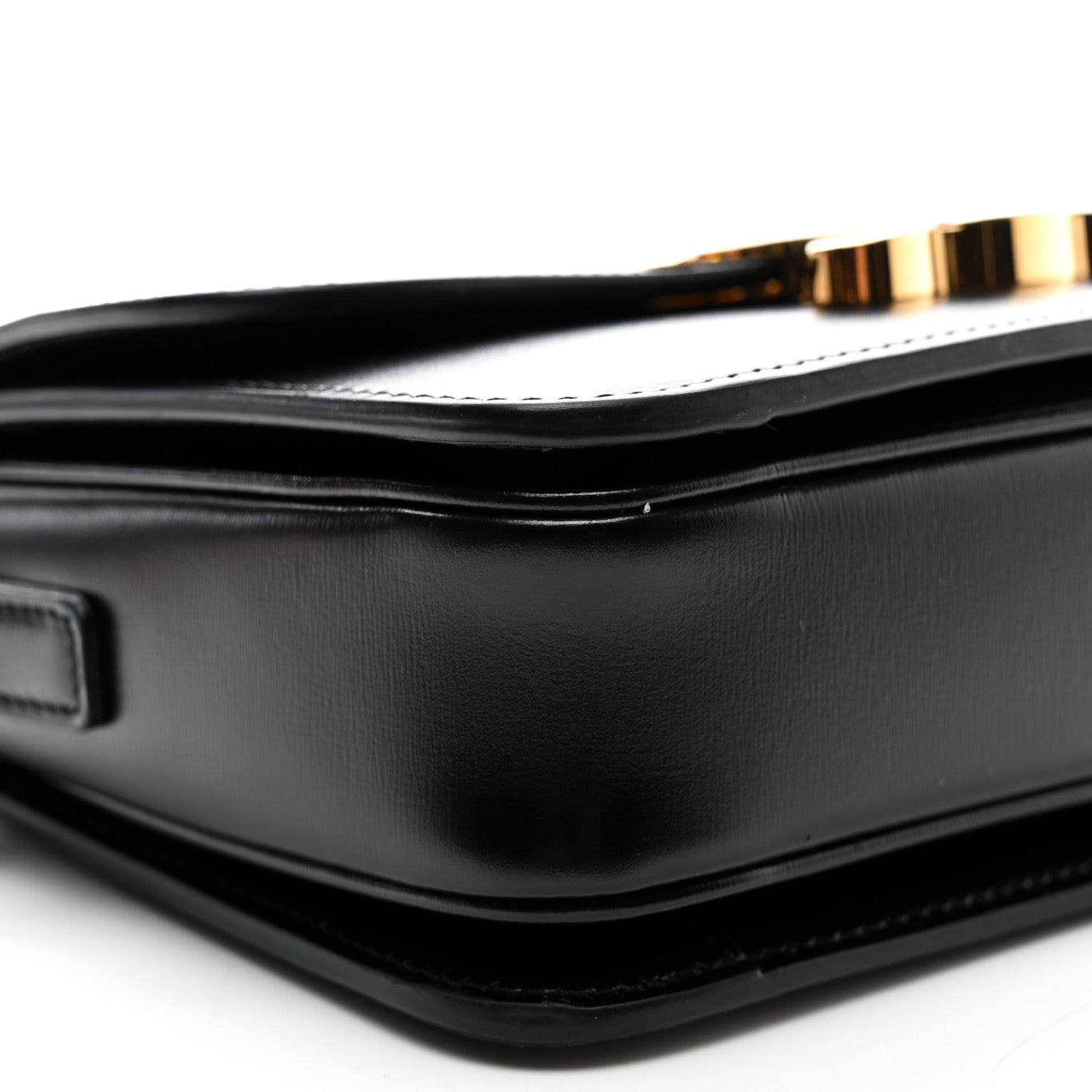 Celine Shiny Calfskin Teen Triomphe Black 9 of 10