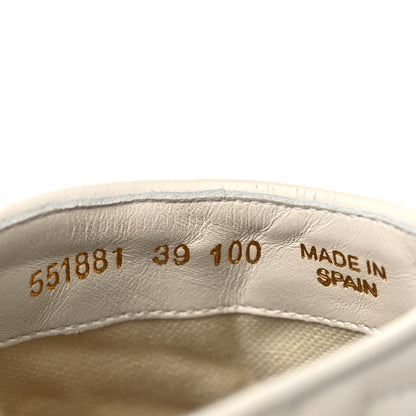 Gucci Nappa Matelasse GG Marmont Espadrille Slippers 39 Great White 8 of 8