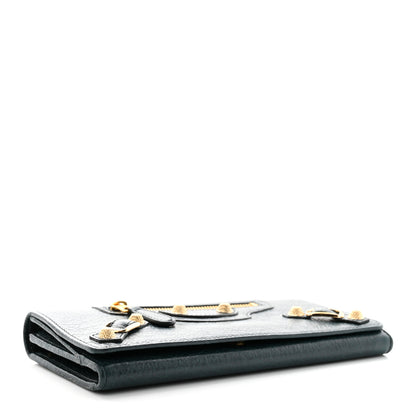 Balenciaga Agneau Giant 12 Gold Hardware Money Wallet Vert Pinede 4 of 12