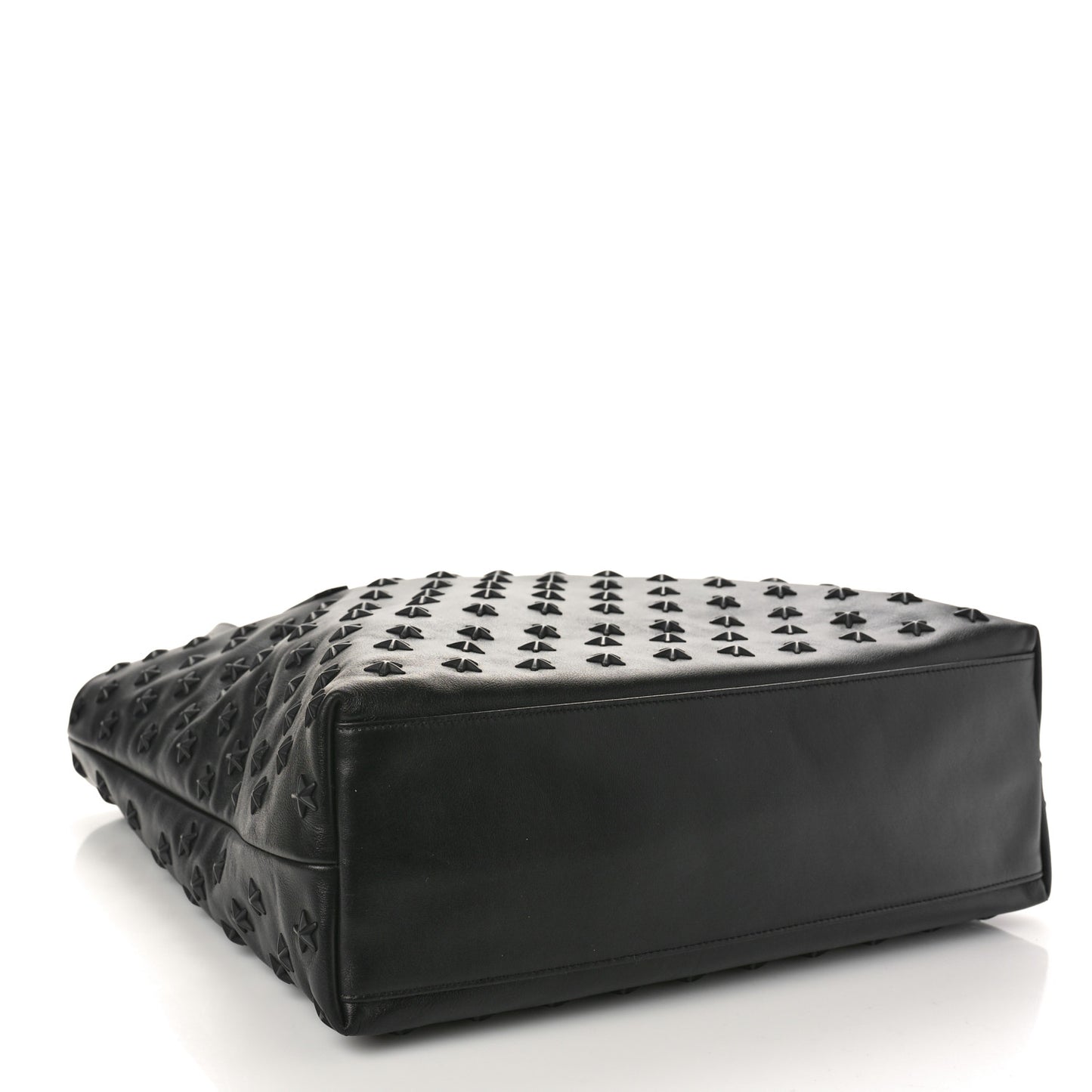 Calfskin Stars Pimlico North South Tote Black