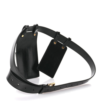 Fendi Vitello Glacier Utility Belt Pouch Black 2 of 15