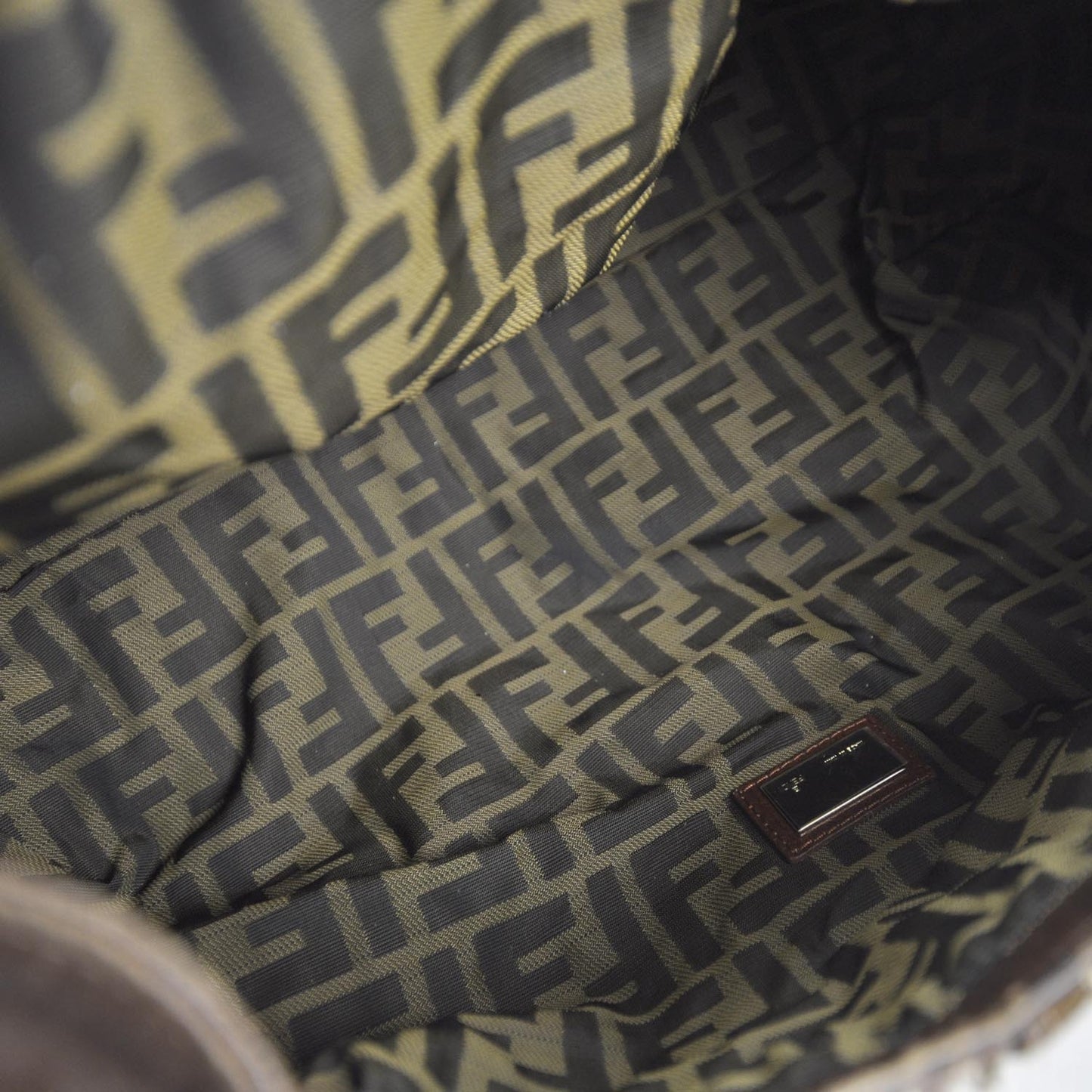 Nappa Embroidered Spy Cognac Avorio