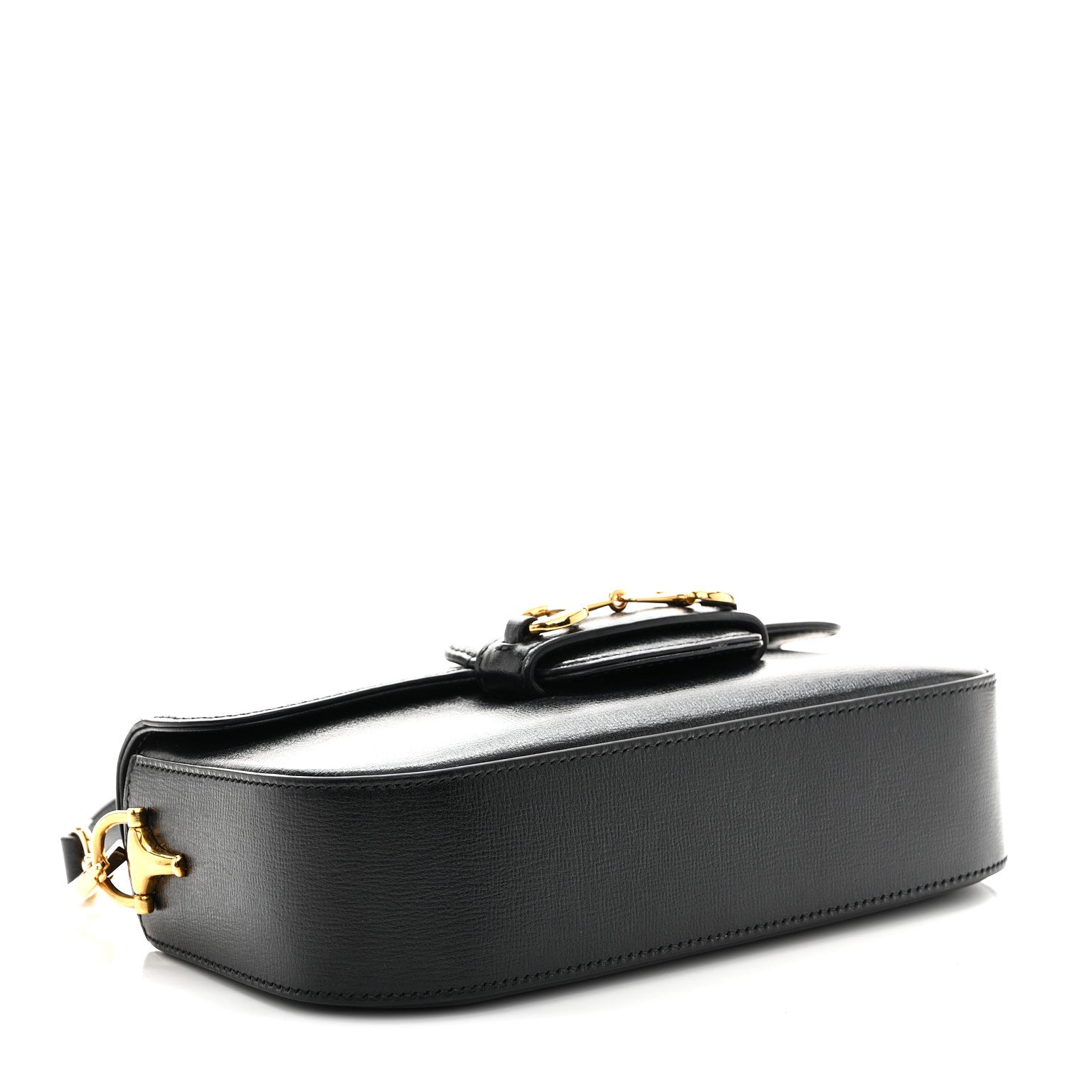 Gucci Azalea Calfskin Small Horsebit 1955 Chain Shoulder Bag Black 4 of 11