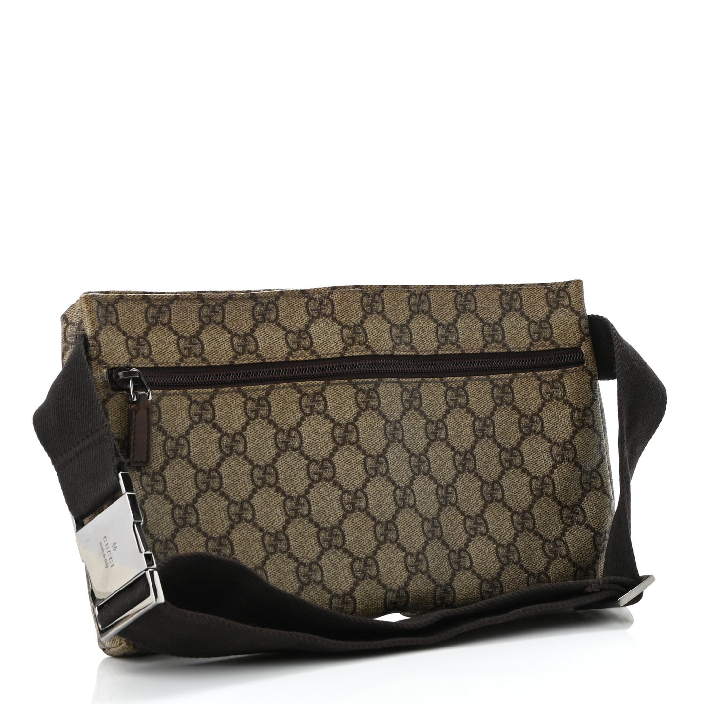 GG Supreme Double Pocket Belt Bag Ebony