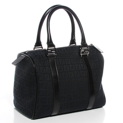 Fendi Zucchino Vitello Small Boston Black 3 of 9