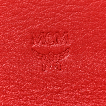 MCM Visetos Large Patricia Wallet On Chain Black Red 5 of 8