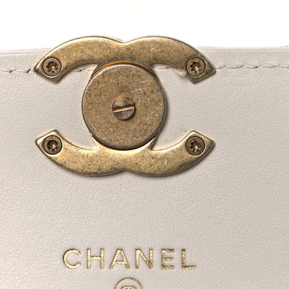 Chanel Calfskin Quilted Perfect Fit Coin Purse With Chain White 6 of 13