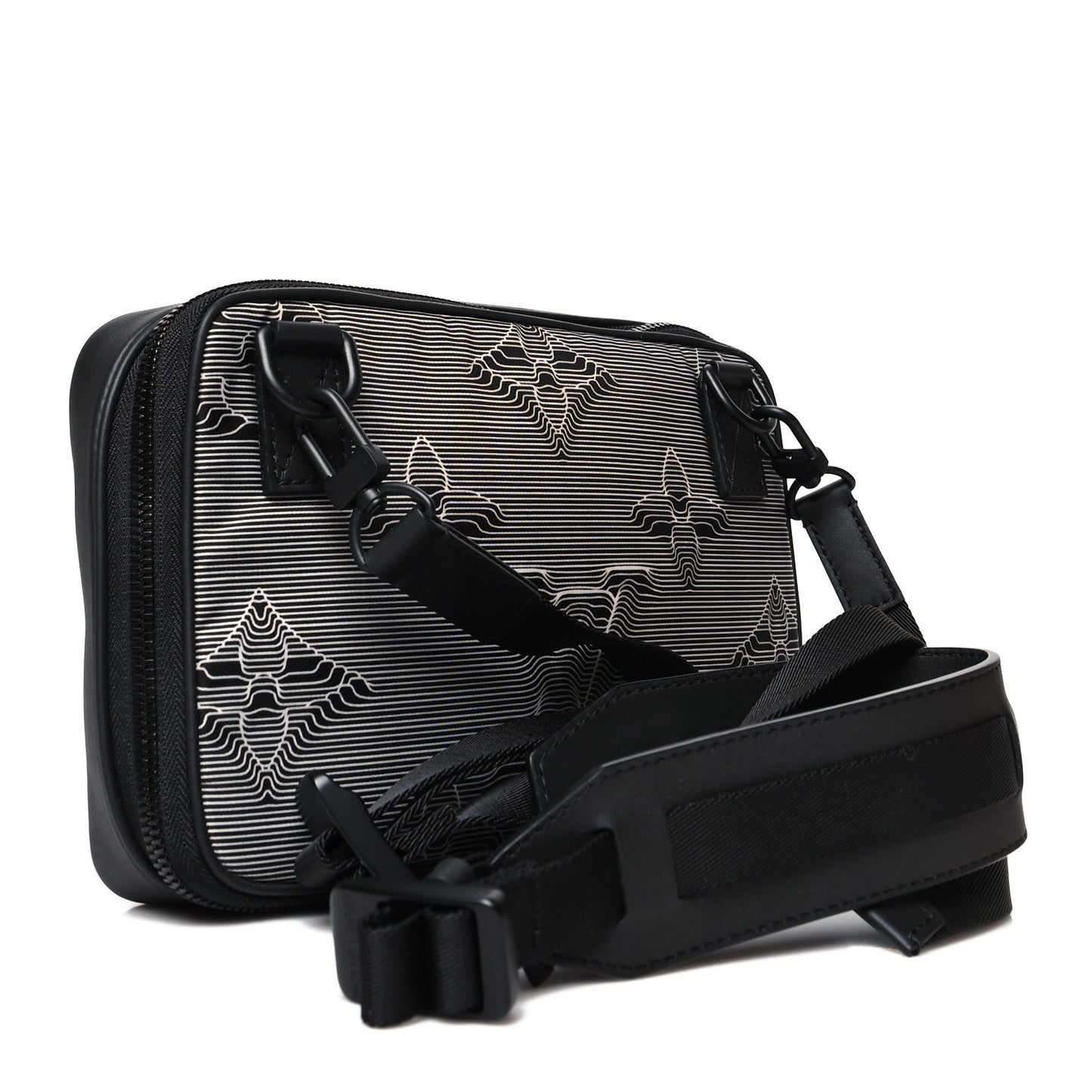 Calfskin Monogram 2054 Capsule Expandable Messenger Grey Black