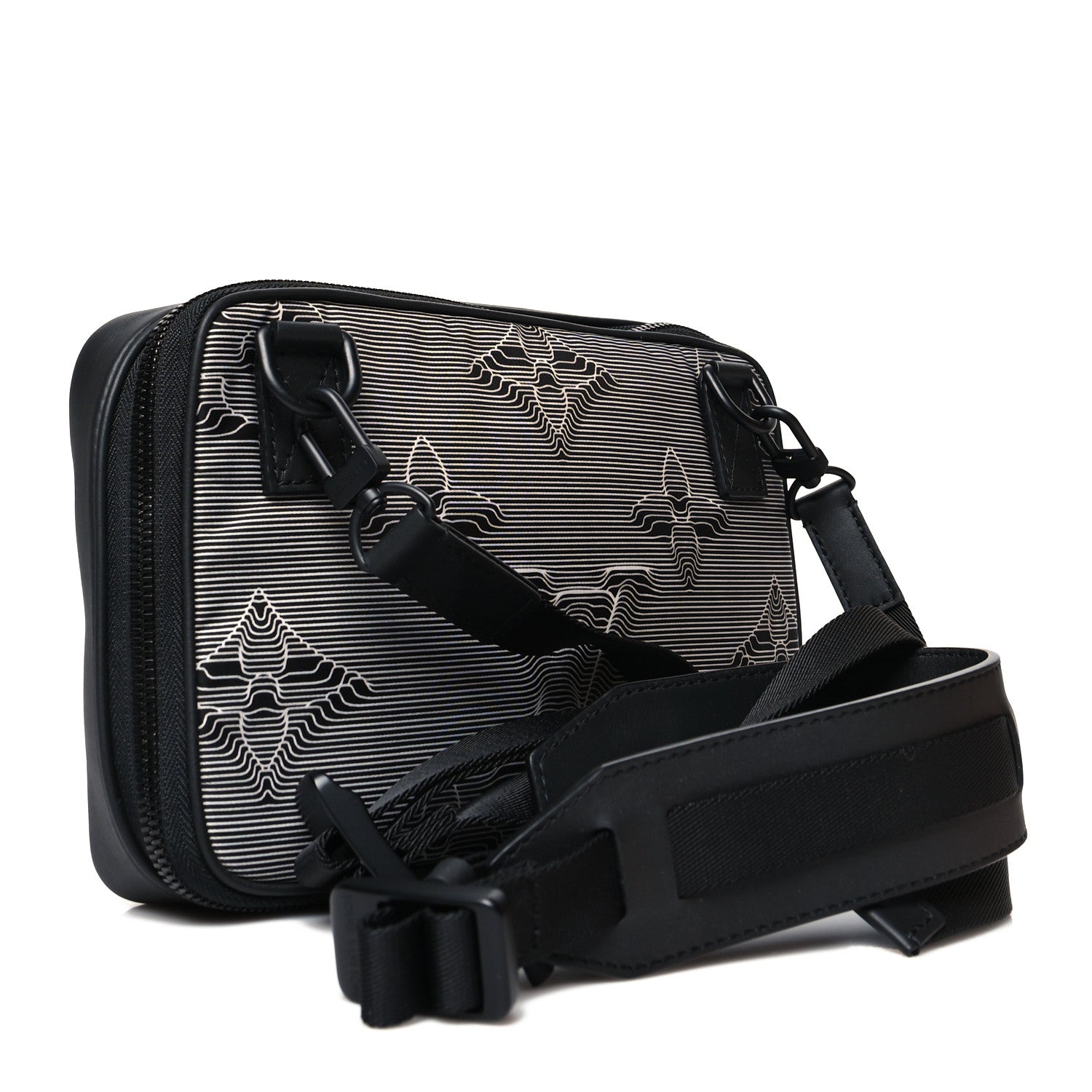 Louis Vuitton Calfskin Monogram 2054 Capsule Expandable Messenger Grey Black 2 of 8
