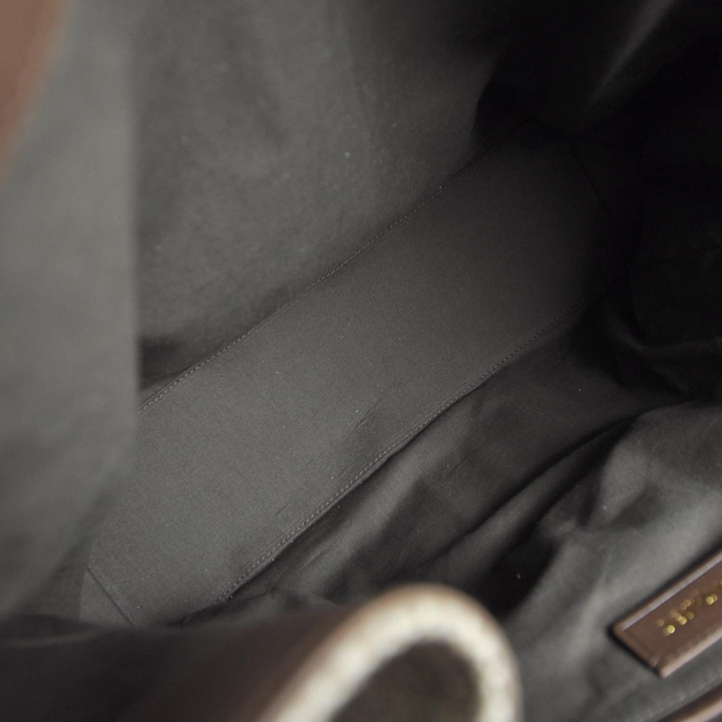 Woven Linen Leather Double Y Tote