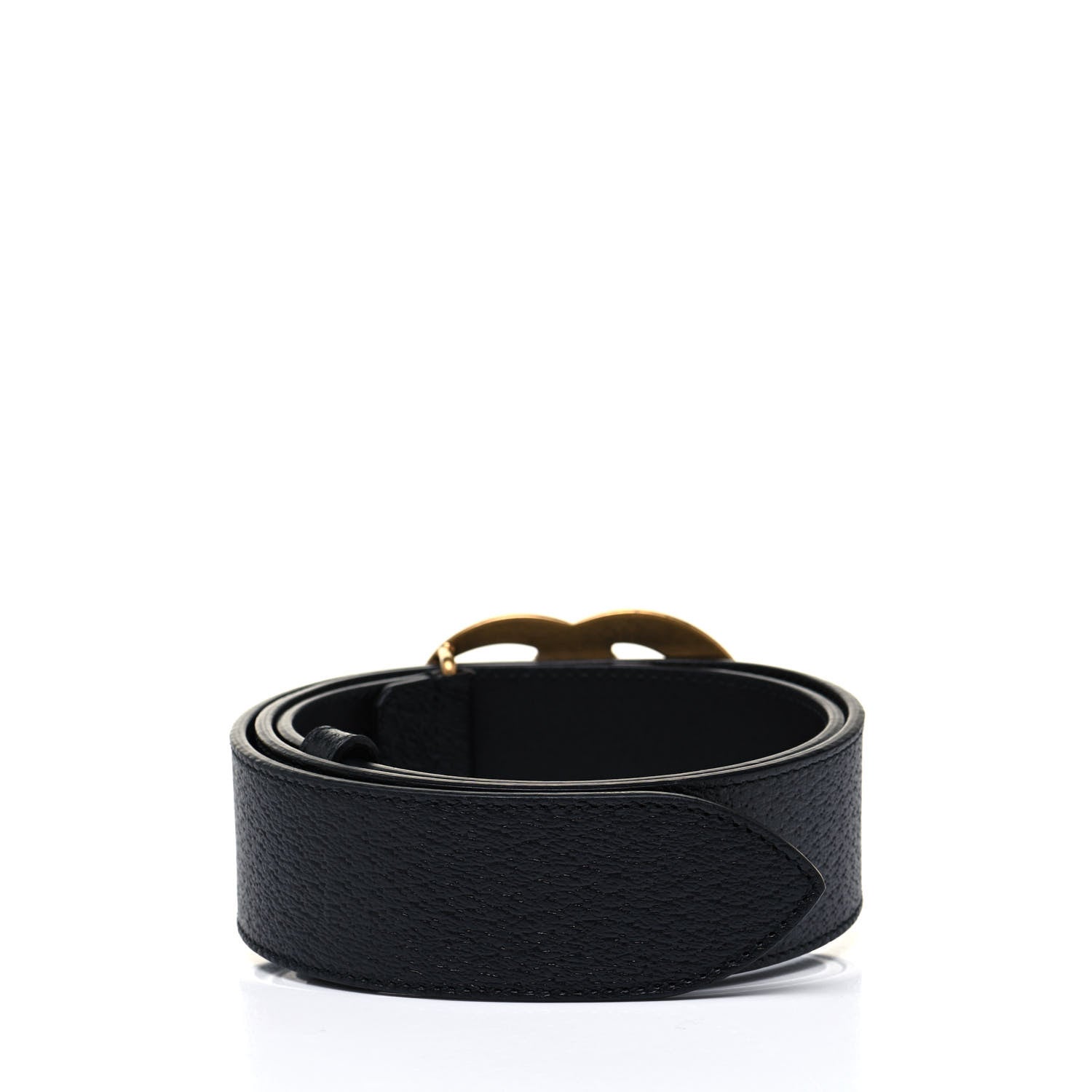 Gucci Textured Calfskin Double G 40mm Belt 75 30 Black 2 of 4
