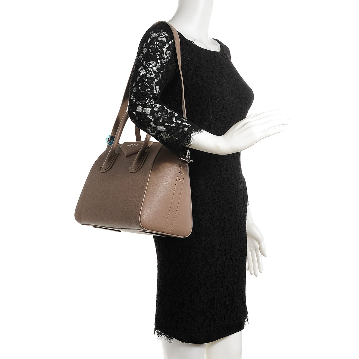 Sugar Goatskin Small Antigona Dark Sand