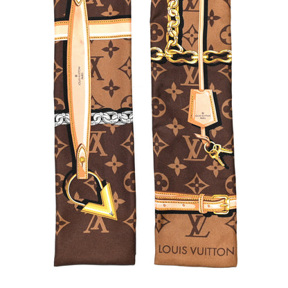 Louis Vuitton Silk Monogram Confidential Bandeau Brown 4 of 5