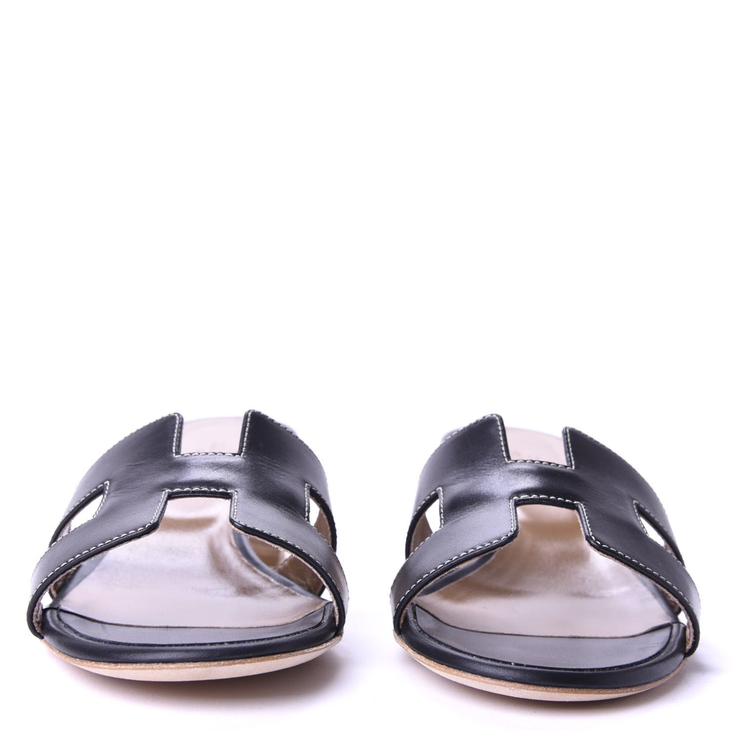 Calfskin Oasis Sandals 37.5 Black