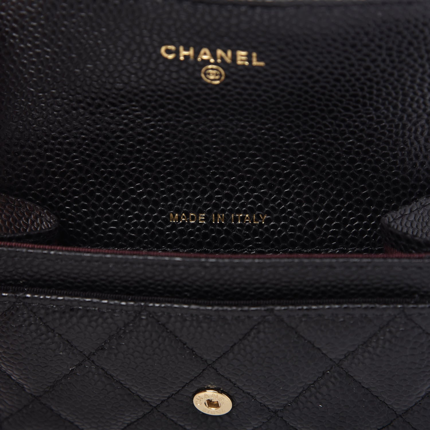 Chanel Caviar Quilted Flap Card Holder Wallet Black 7 of 9