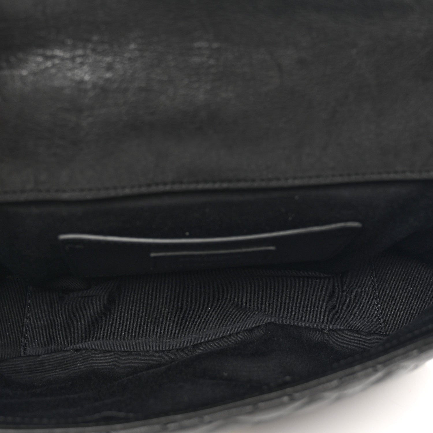 Saint Laurent Sheepskin Tri-Quilt Monogram Medium College Bag Black 6 of 11