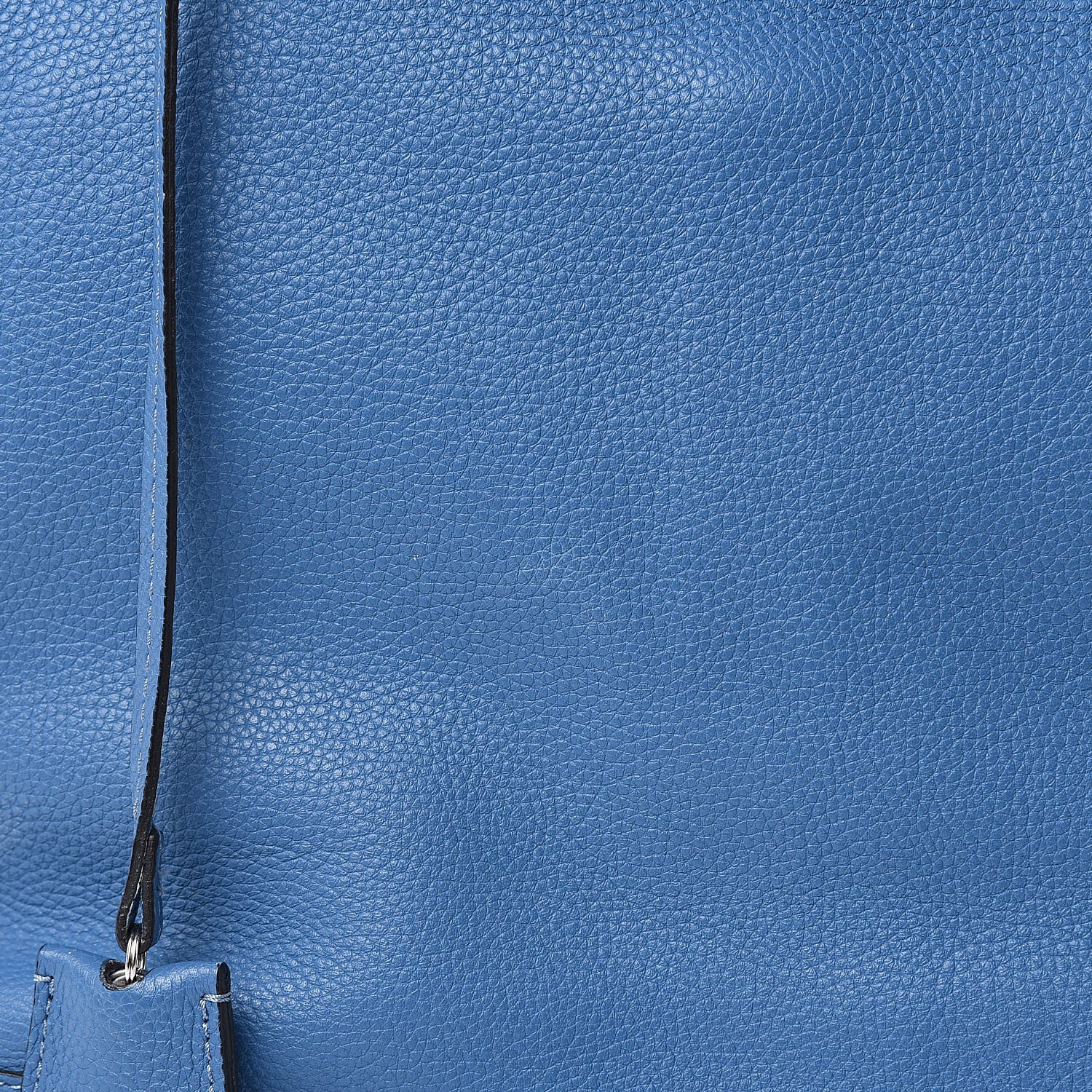 Alexander McQueen Pebbled Calfskin Skull Padlock Tote Blue 18 of 18
