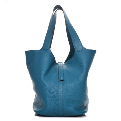 Hermes Taurillon Clemence Picotin TGM Turquoise 1 of 11