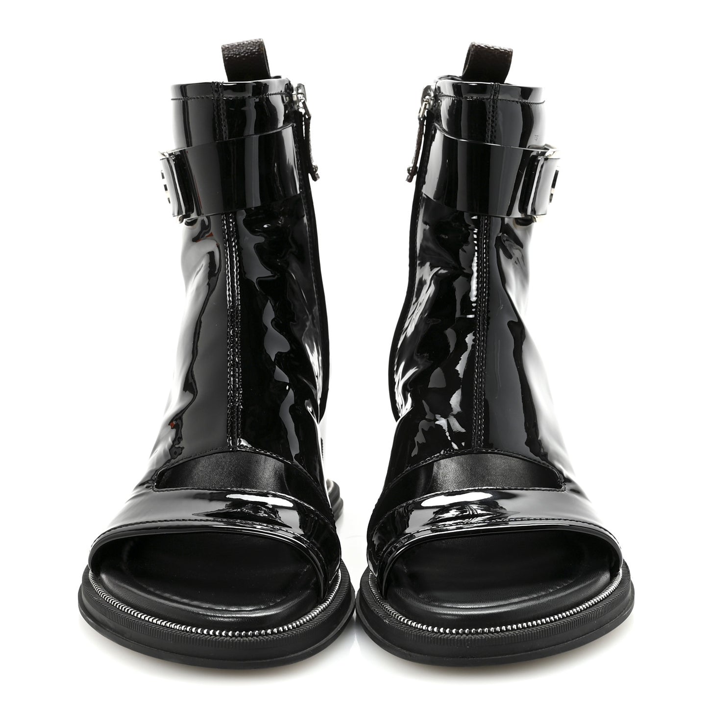 Patent Calfskin Moonlight Boots 39 Black