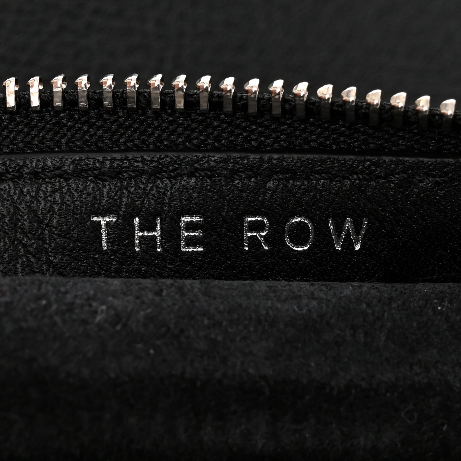 The Row Grained Calfskin Small Slouchy Banana Bag Black 6 of 9