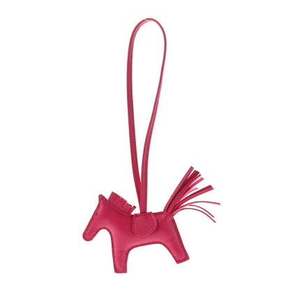 Hermes Milo Lambskin Grigri Rodeo Horse Bag Charm PM Rose Mexico 1 of 4