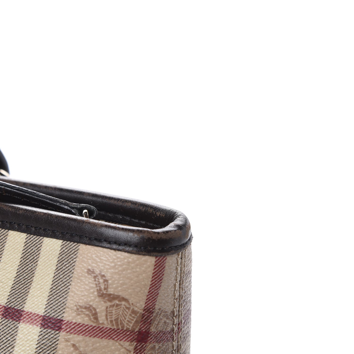 Burberry Haymarket Check Medium Regent Tote Chocolate 12 of 13