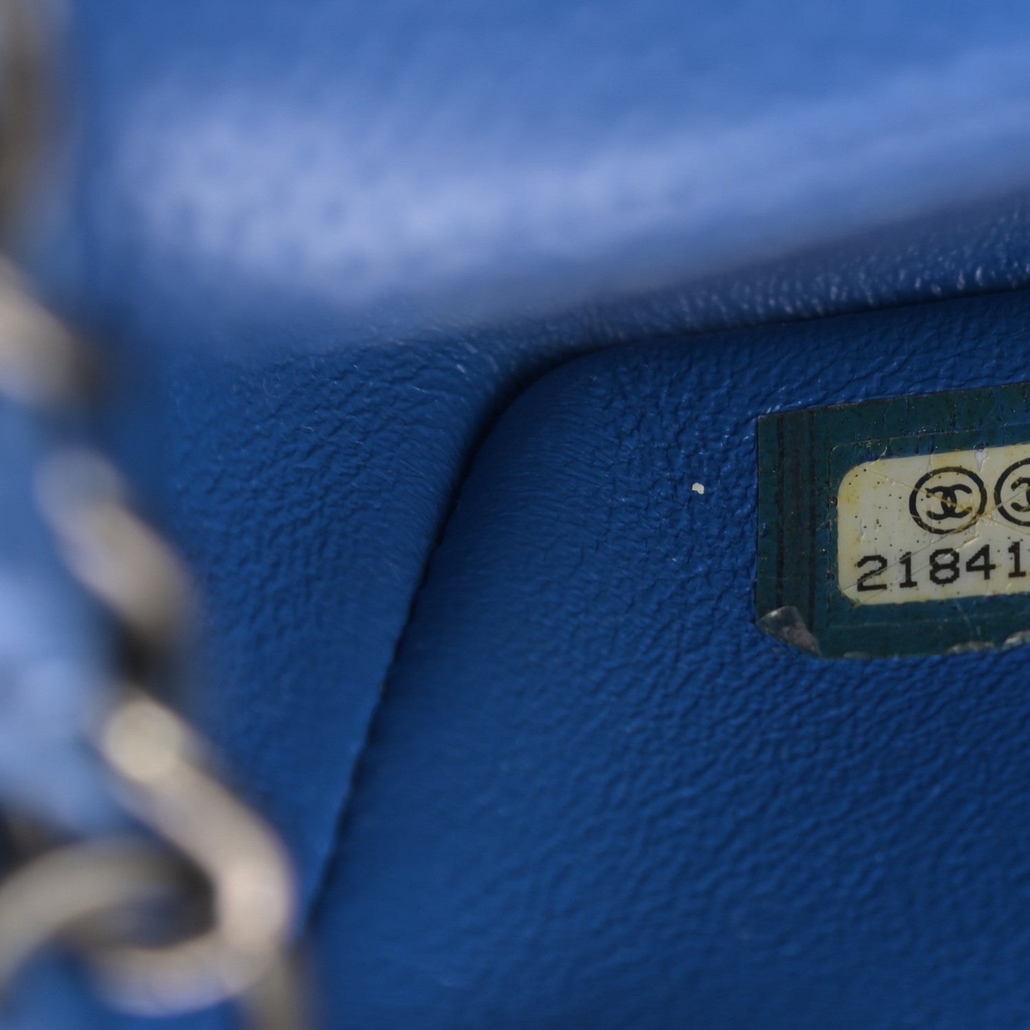 Chanel Caviar Quilted Mini Rectangular Flap Blue 7 of 10