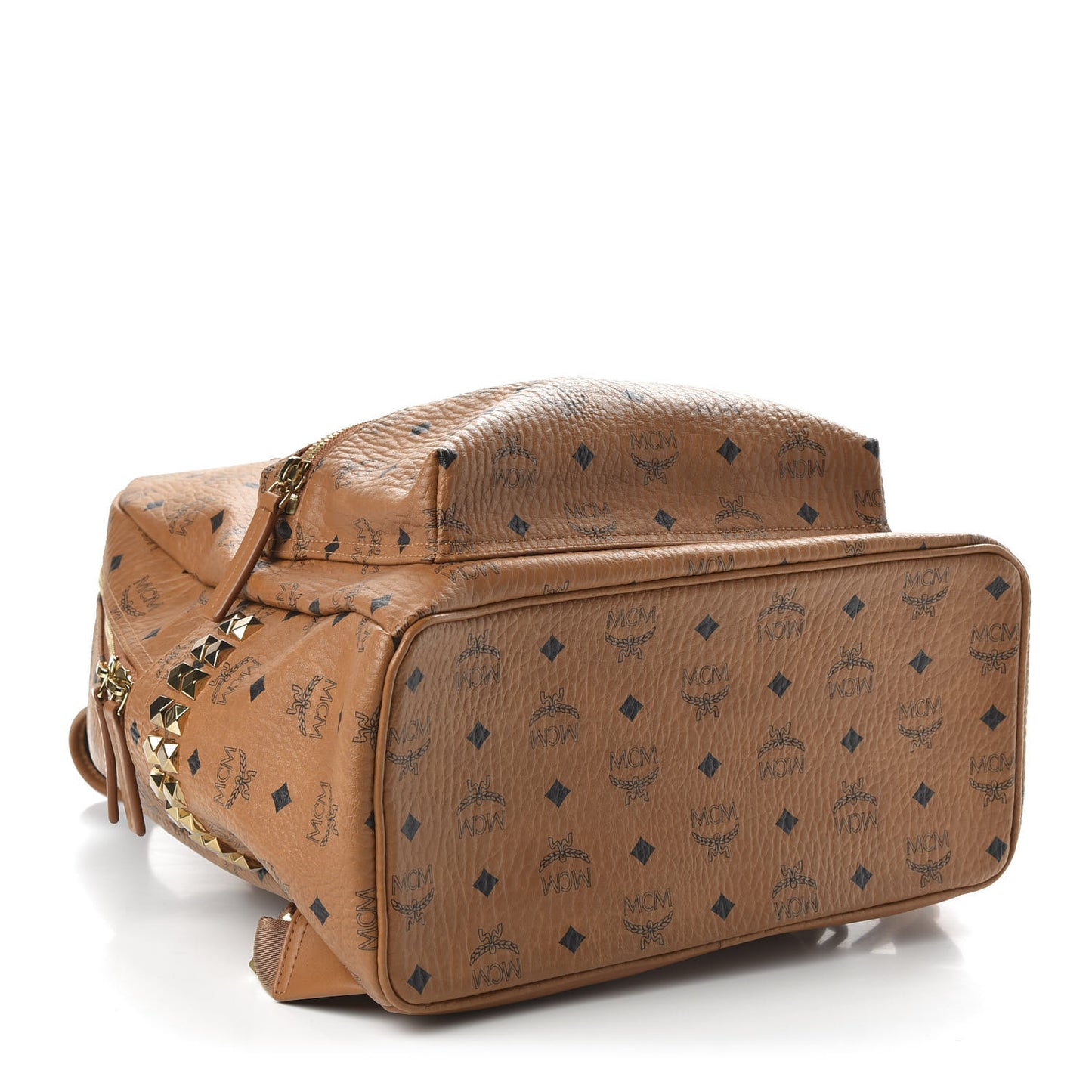 Visetos Medium Side Studs Stark Backpack Cognac