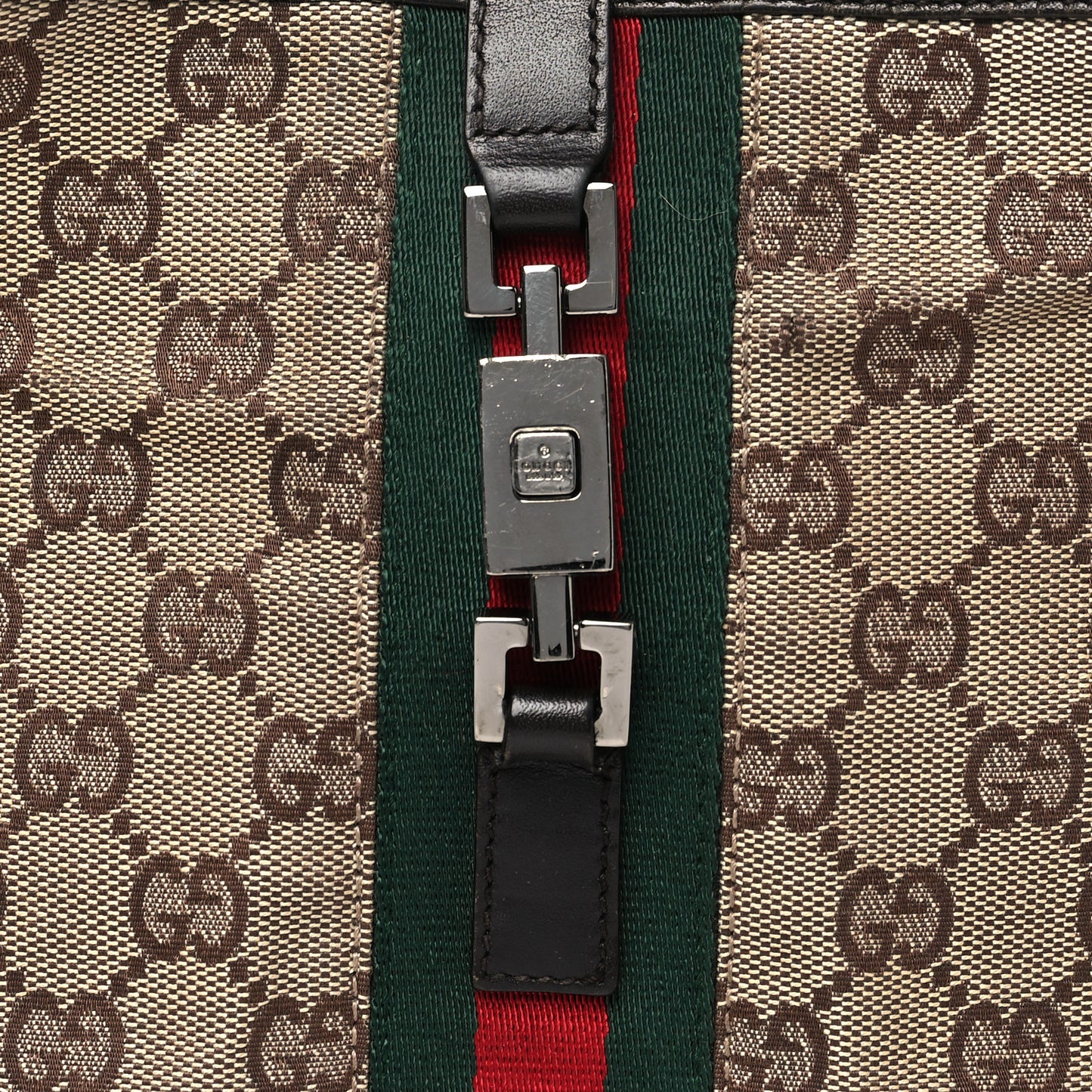 Monogram Web Small Jackie O Hobo Dark Brown