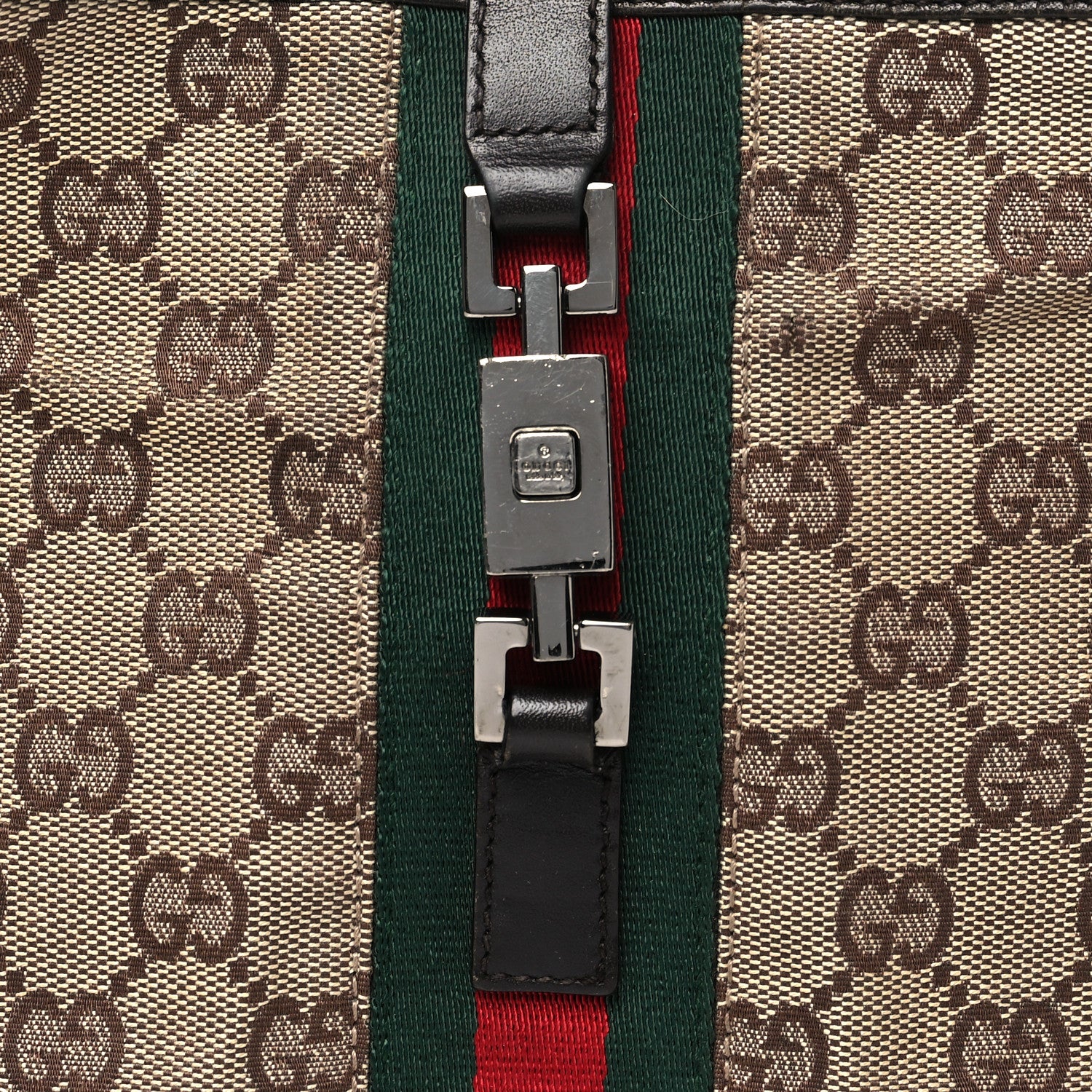 Gucci Monogram Web Small Jackie O Hobo Dark Brown 8 of 11