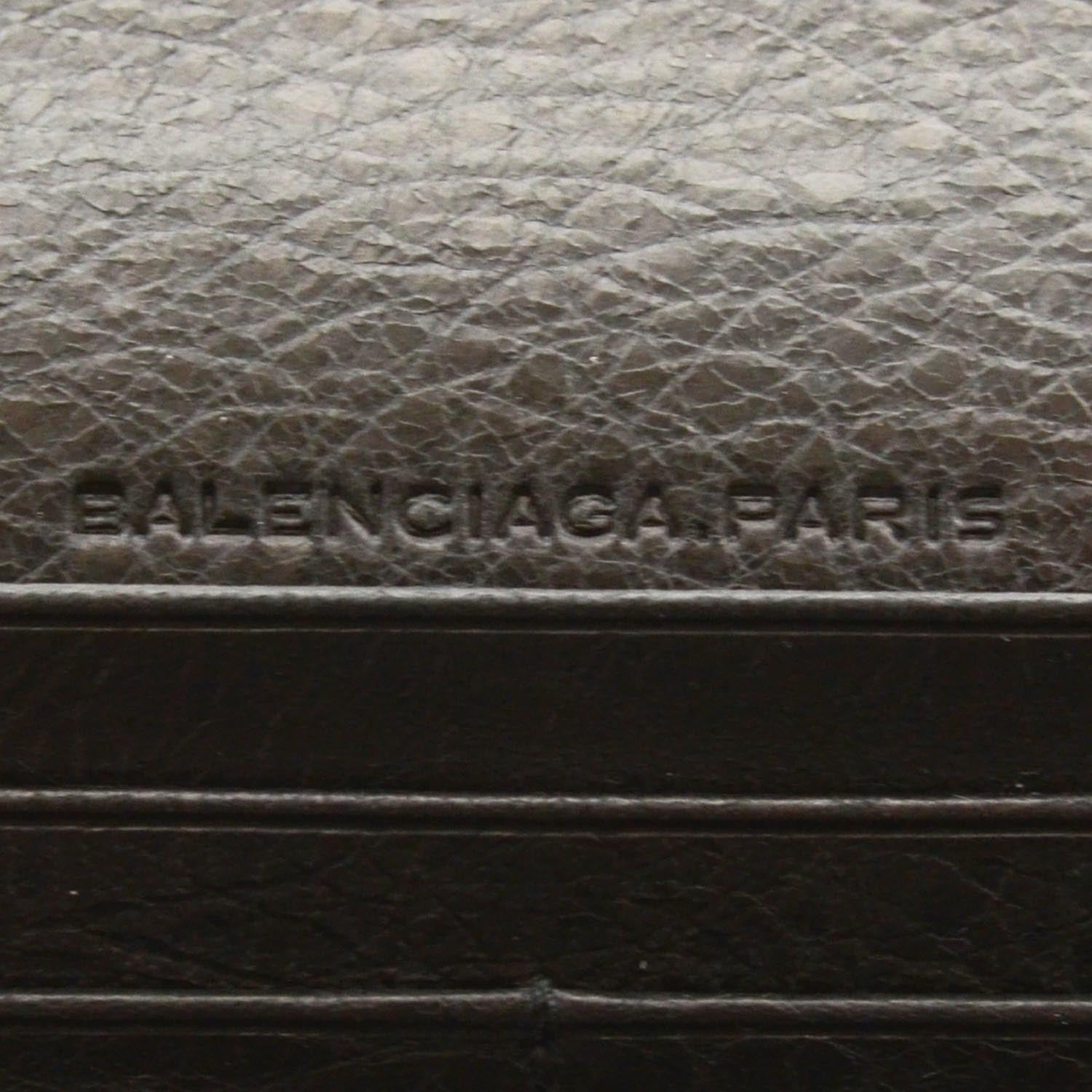 Balenciaga Agneau Giant 12 Rose Gold Hardware Money Wallet Black 5 of 7