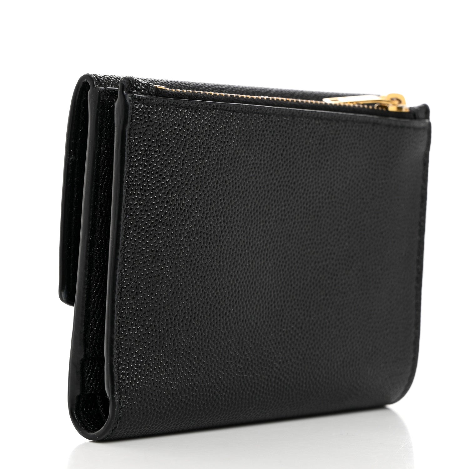 Saint Laurent Grain De Poudre Monogram Bi-Fold Wallet Black 3 of 8