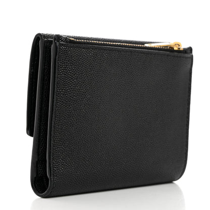 Saint Laurent Grain De Poudre Monogram Bi-Fold Wallet Black 3 of 8