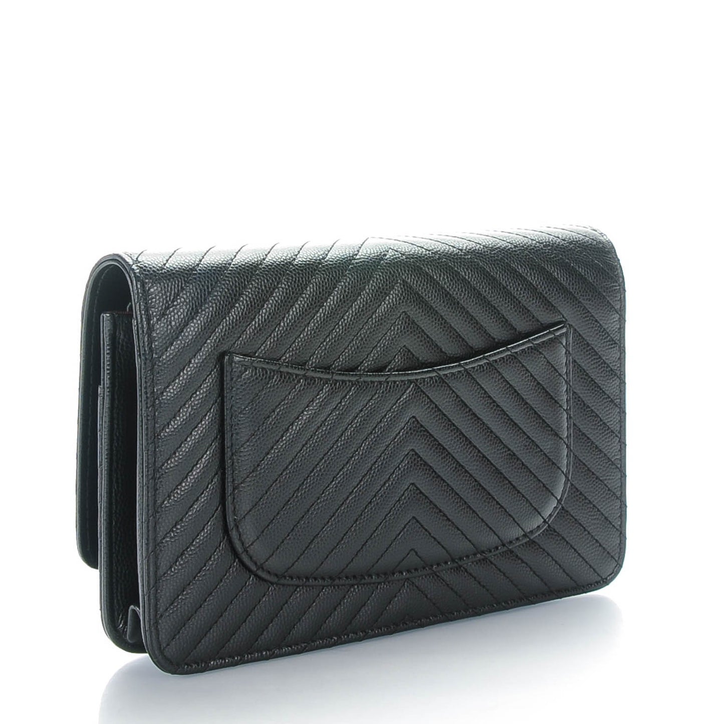 Caviar Chevron Wallet On Chain WOC Black