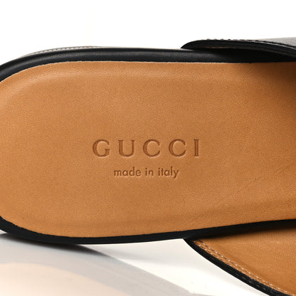 Gucci Calfskin Womens Princetown Slippers 37 Black 7 of 9