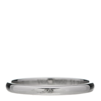 Van Cleef & Arpels Platinum Tapered 2mm Wedding Band Ring 51 5.75 3 of 5