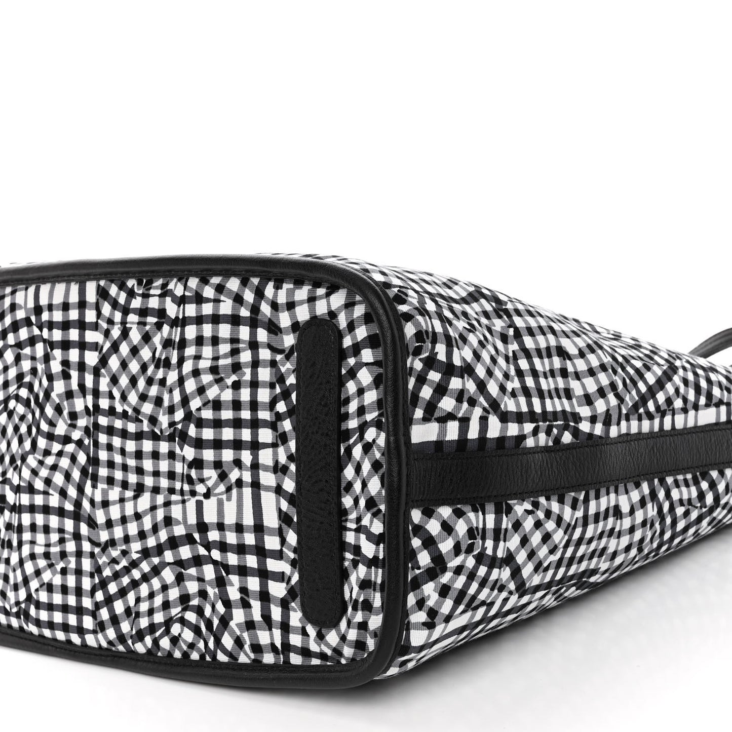 Grained Calfskin Visetos Medium Liz Reversible Shopper Tote Black
