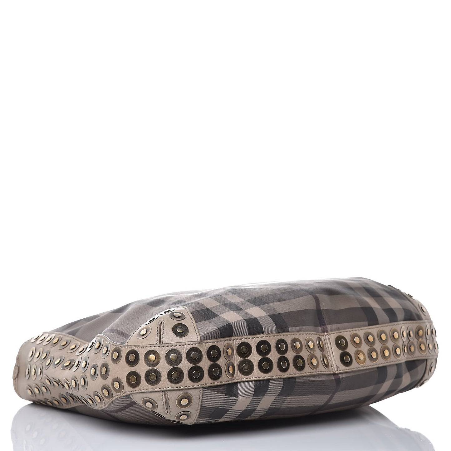 Smoked Check Studded Hobo Stone