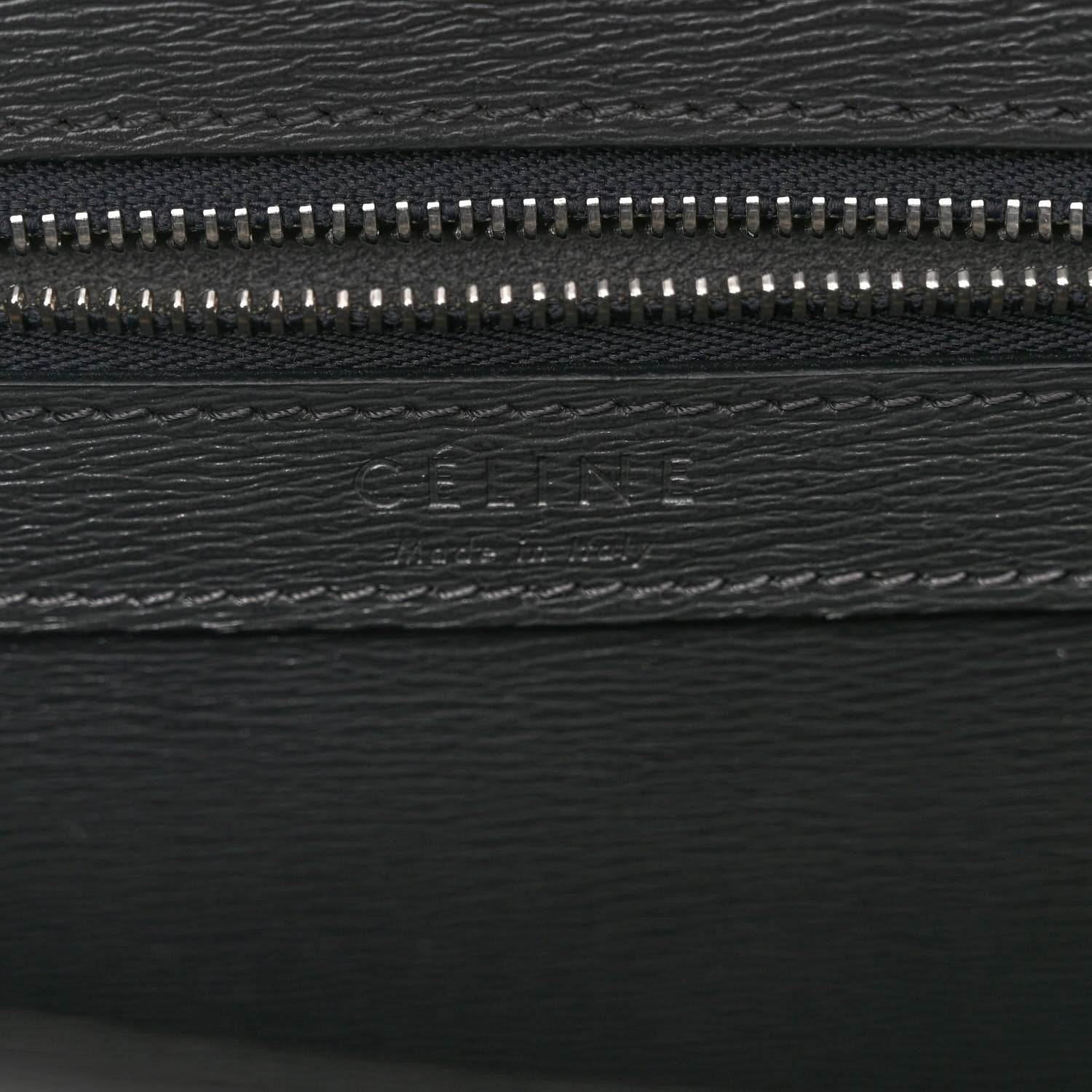 Celine Grained Calfskin Small Vertical Cabas Black 6 of 11